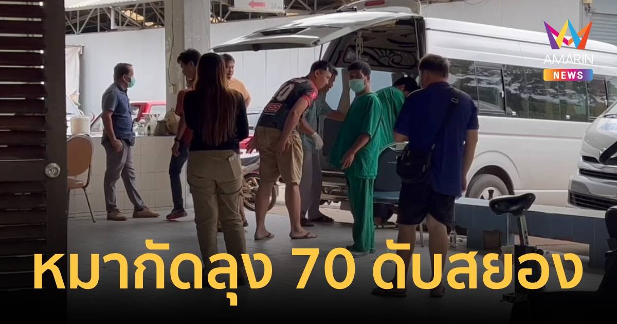 สุนัขอเมริกันบูลลี่กัดลุง 70 ปี เสียชีวิตสยอง