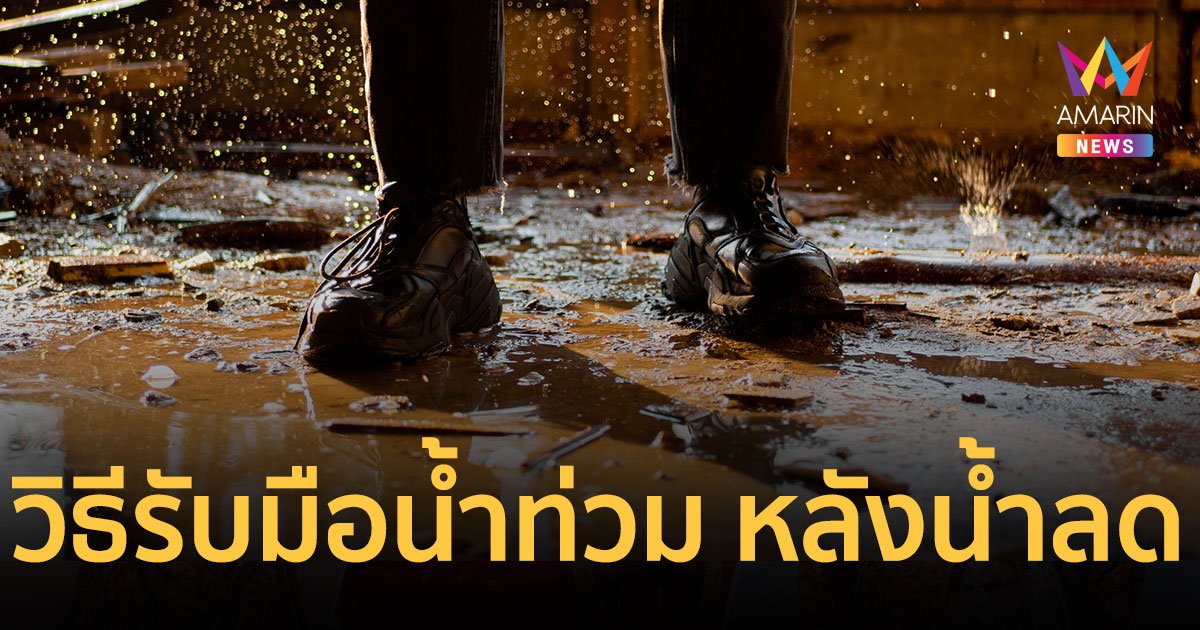 วิธีรับมือน้ำท่วม หลังน้ำลด ต้องเตรียมตัวอย่างไร เช็กอะไรเป็นอันดับแรก
