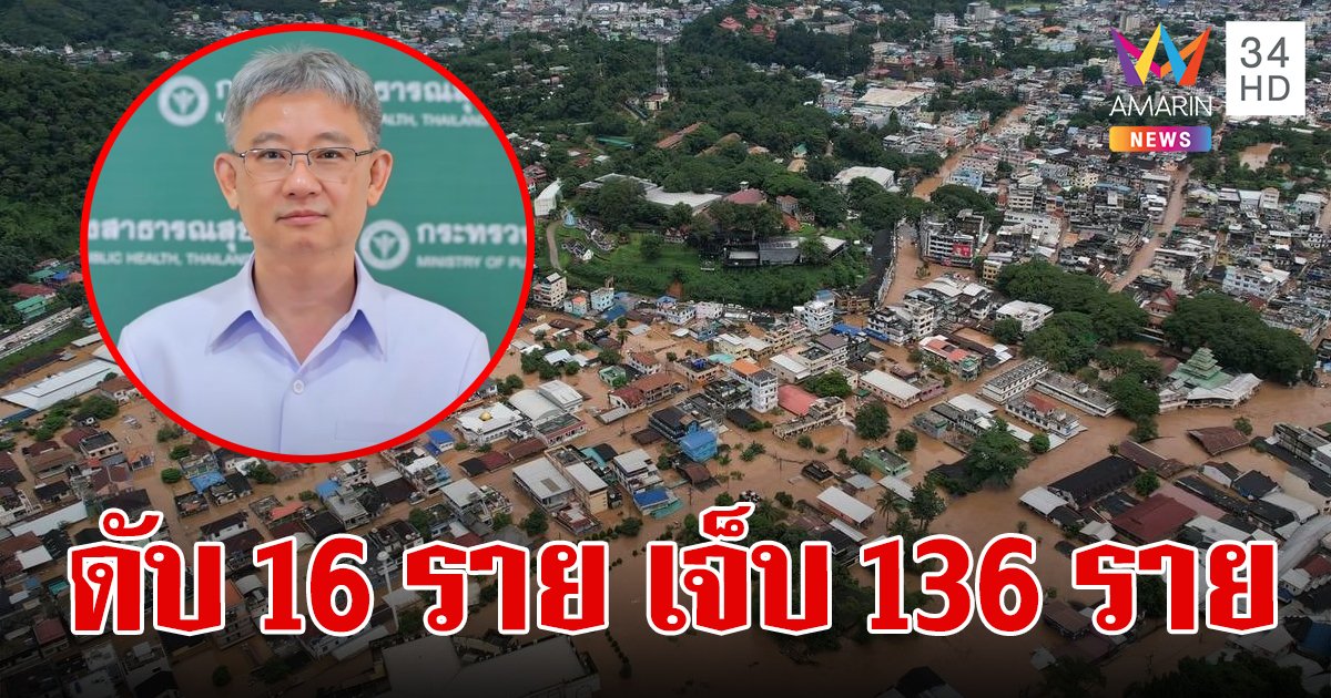 อุทกภัย-ดินโคลนถล่ม “เชียงใหม่-เชียงราย” ดับ 16 ราย บาดเจ็บ 136 ราย