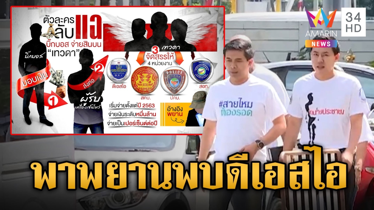 "ทนายตั้ม-สายไหม" พาพยานพบดีเอสไอ แฉบิ๊กบอสจ่ายสินบนเทวดา