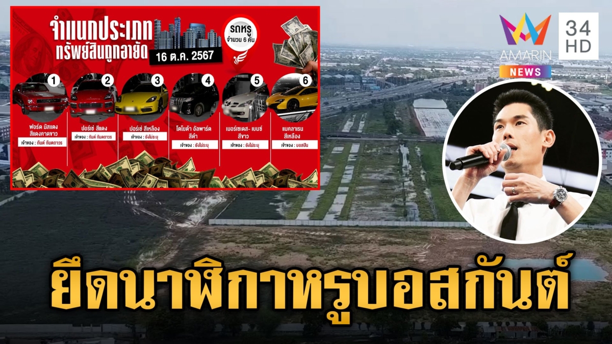 ยึดรถหรู-ที่ดินดิไอคอน "บอสกันต์" โดนอีกยึดนาฬิกากว่า 160 ล้าน