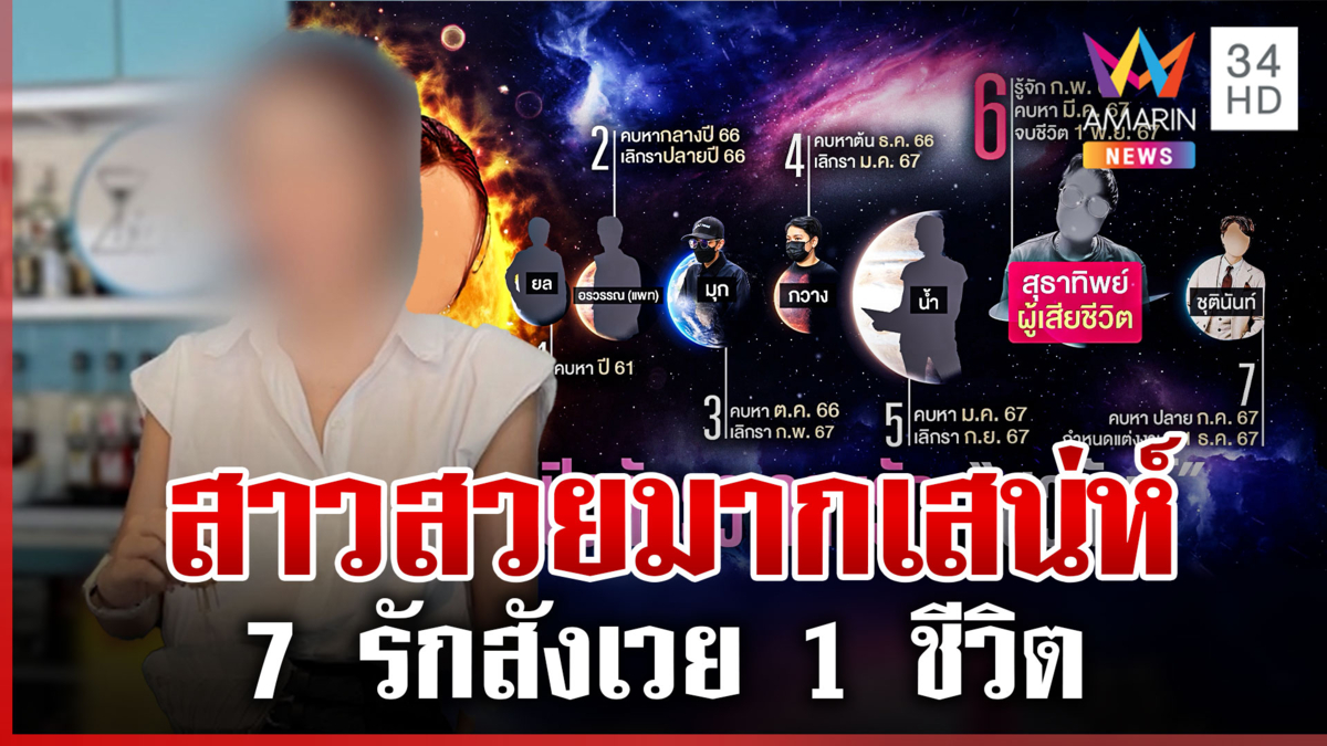 เปิดจักรวาลคนรัก "สุวนันท์" สาวแสบ 7 รักสังเวย 1 ชีวิต 