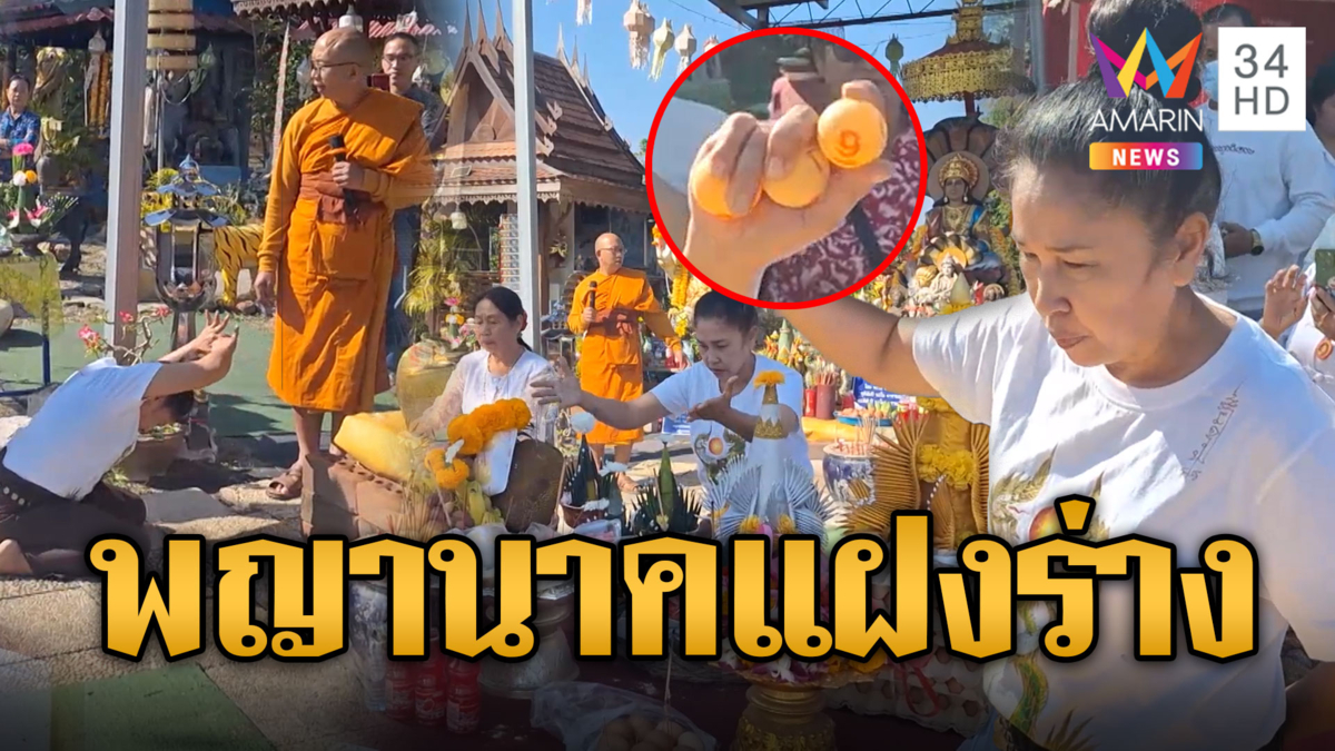 พญานาคแฝงร่าง ล้วงไหปิงปองใบ้เลขเด็ด