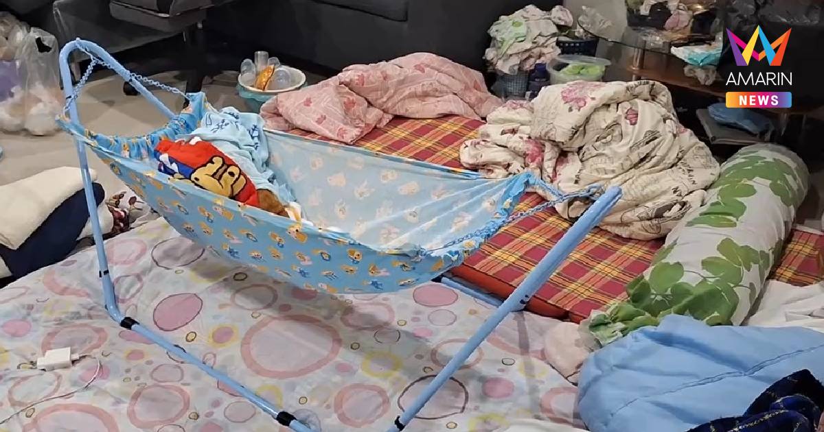 แม่ลูกอ่อนวัย 10 วัน เสียชีวิตคาบ้าน ทิ้งทารกน้อยนอนหลับคาเปล