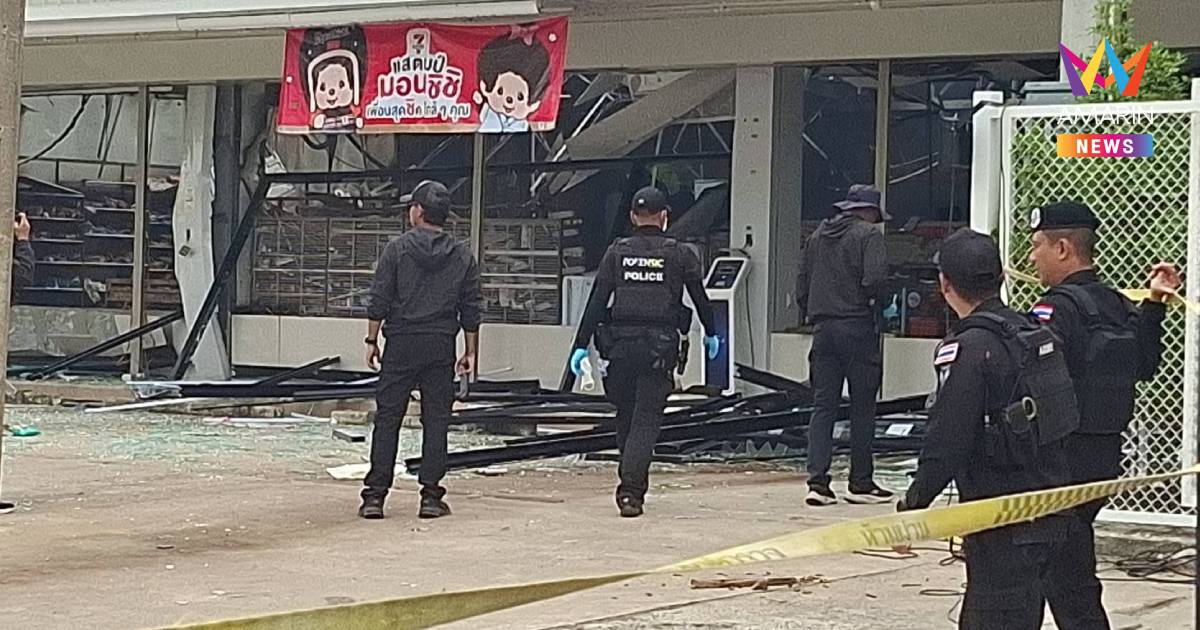 จนท.เก็บหลักฐาน เผาร้านสะดวกซื้อ สรุปปัตตานีป่วนรวม 19 จุด ใน 3 วัน