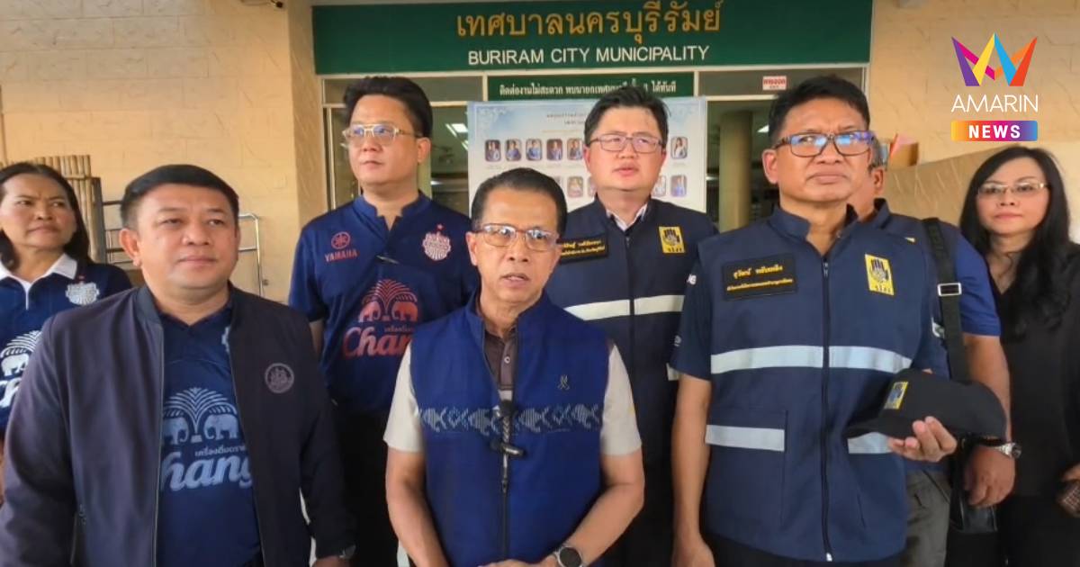 ผวาตึกสั่น! รองผู้ว่าฯบุรีรัมย์ ยันโครงสร้างอาหารเทศบาลปลอดภัย
