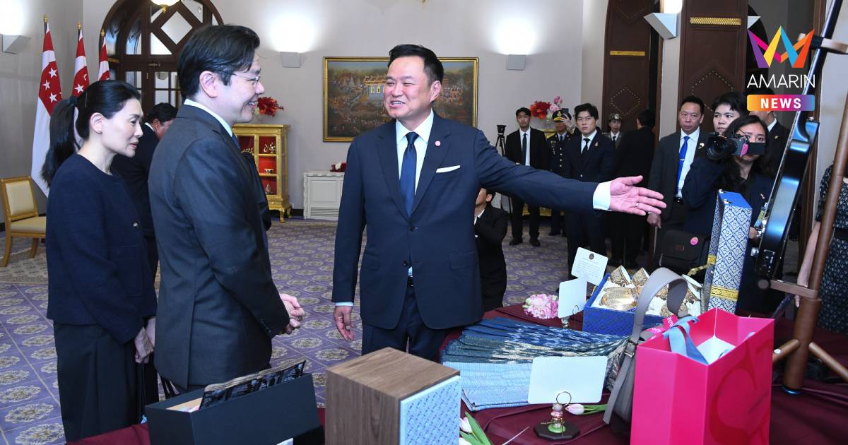 "อนุทิน" ต้อนรับ "ลอว์เรนซ์ หว่อง" โชว์ของขวัญสุดพิเศษ "รู้ใจ"
