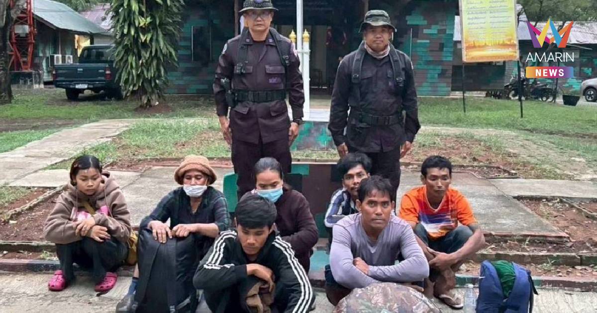 กองทัพเรือ สกัดจับ 7 แรงงานกัมพูชา ลอบมุดชายแดนจันทบุรี