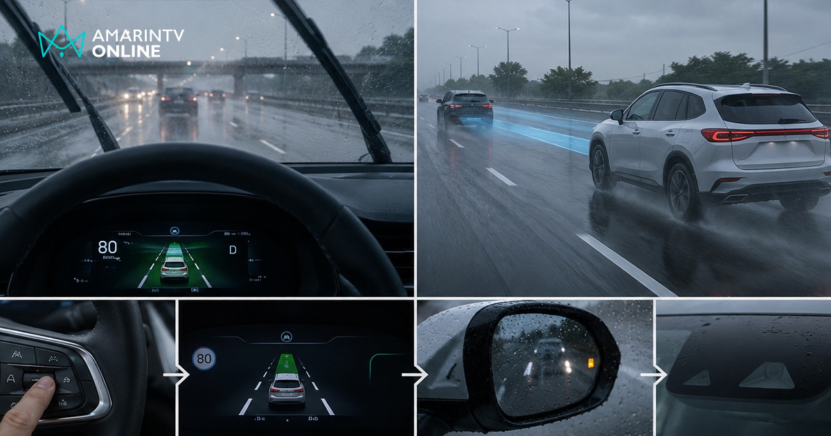 วิธีใช้ระบบ ADAS ขับรถหน้าฝนปี 2026 ให้ปลอดภัยลดอุบัติเหตุ