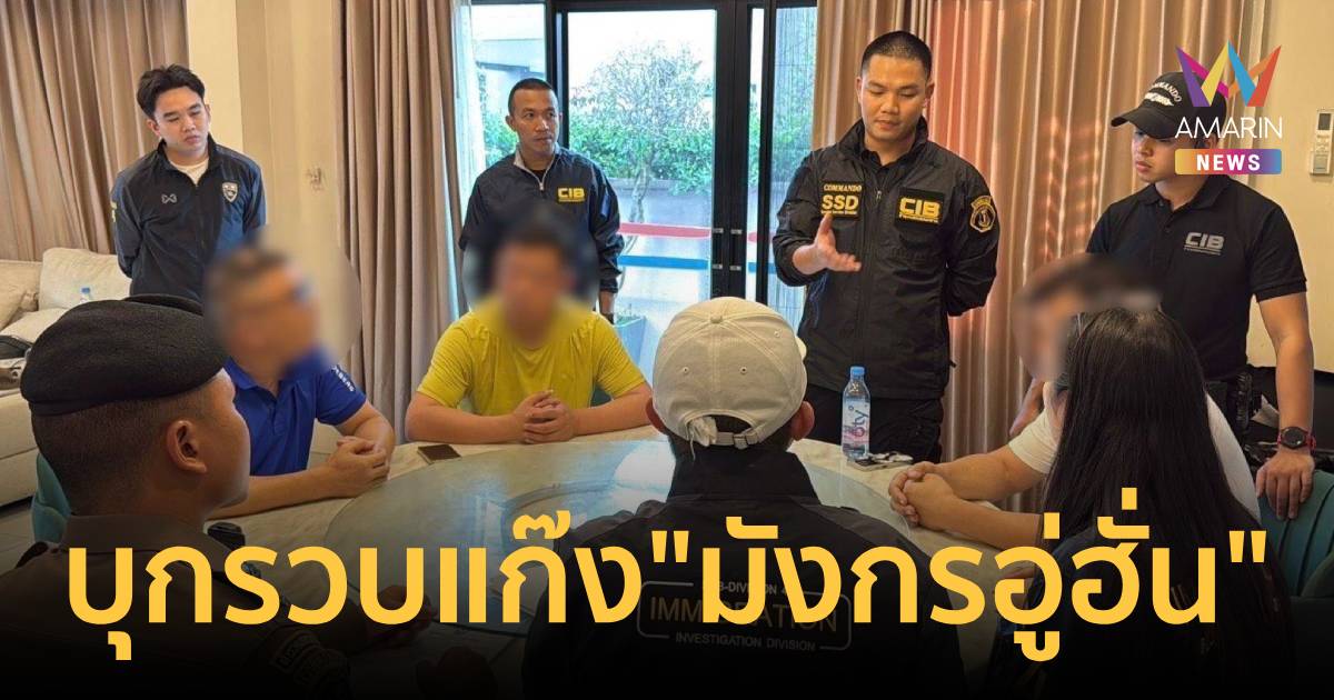 CIB ร่วม ตม. บุกรวบแก๊ง 