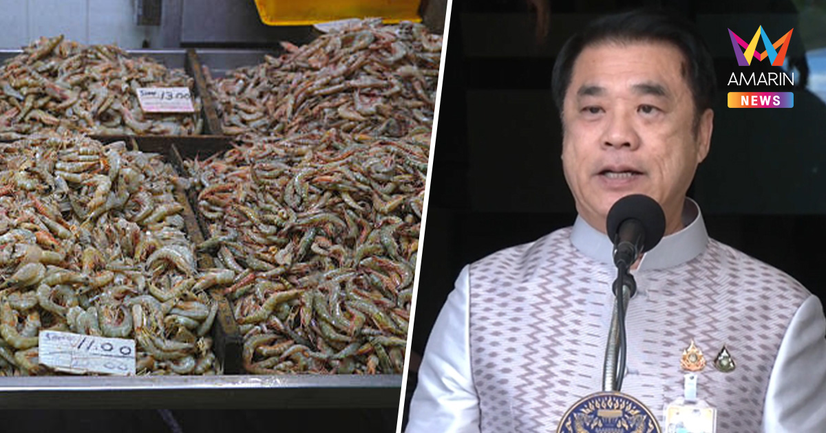 "สุริยะ" เตรียมบินเจรจามาเลเซีย หลังกุ้งไทย 5 สายพันธุ์โดนแบน