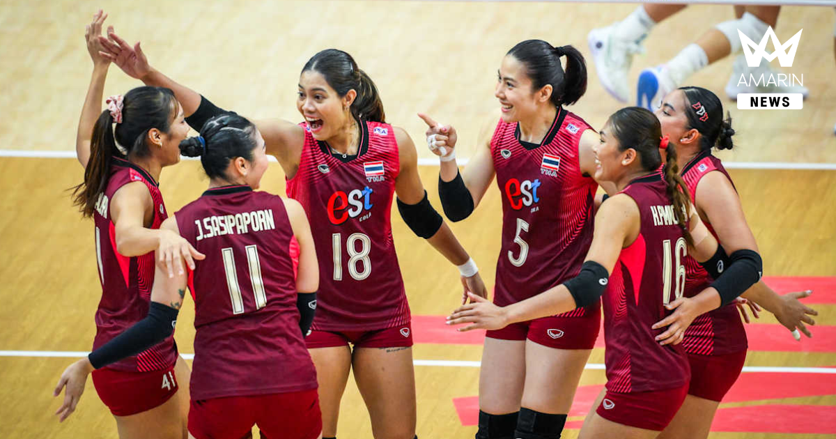 วอลเลย์บอลหญิงทีมชาติไทย คว้าชัย แคนาดา ศึก VNL 2026
