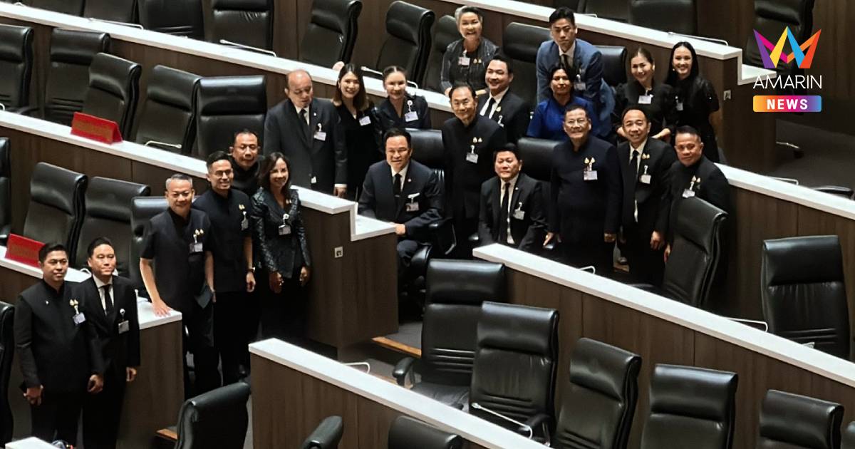 “อนุทิน” โผล่สภาฯ หลังเสร็จภารกิจทำเนียบฯ ทำห้องประชุมสภาฯคึกคัก