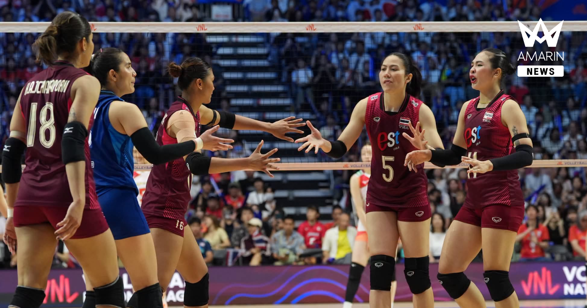 เปิดสถิติ วอลเลย์บอลหญิงไทย พบ บราซิล VNL 2026 สนาม 3 นัดที่ 3