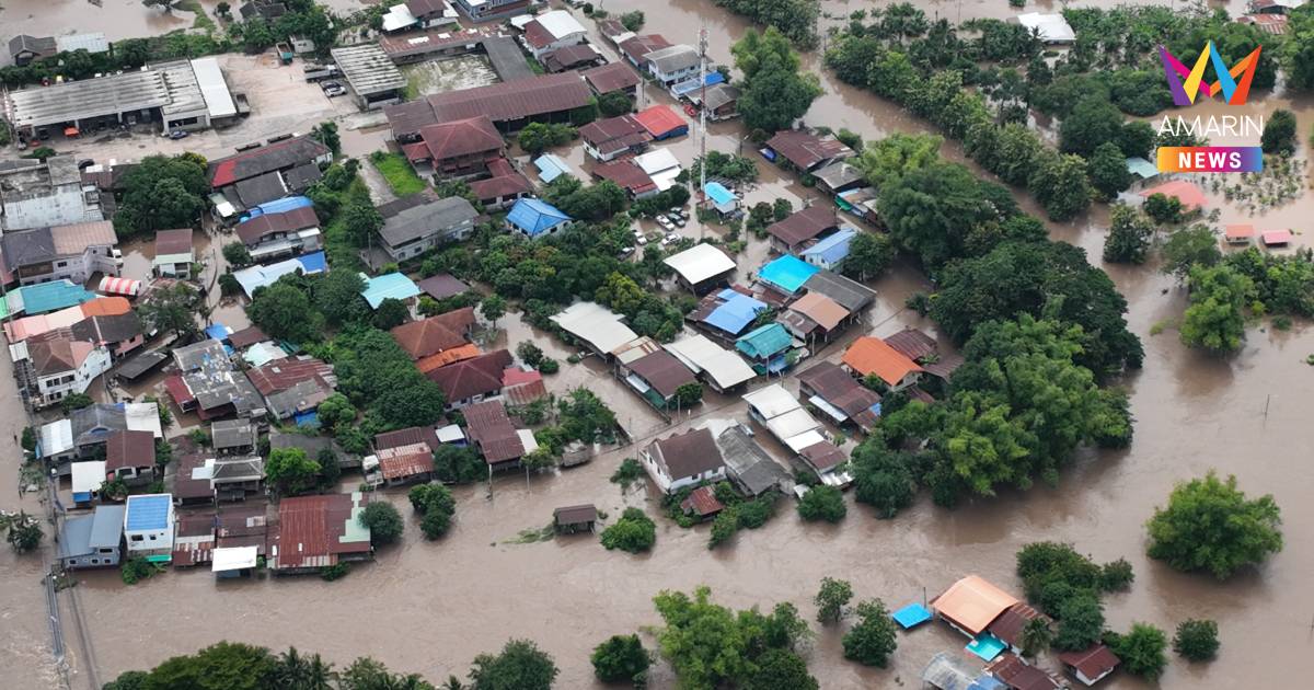 ‘โดรนฟีนิกซ์’ กกล.นเรศวร บินสำรวจน้ำท่วมกำแพงเพชร