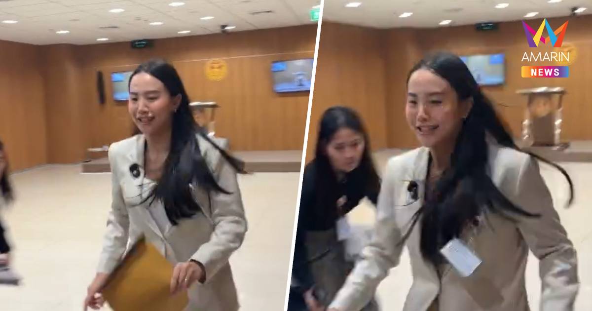 "รักชนก" วิ่งขาขวิดขึ้นห้องประชุมสภาฯ ปัดตอบ นายกฯ แจกเงินน้ำท่วม