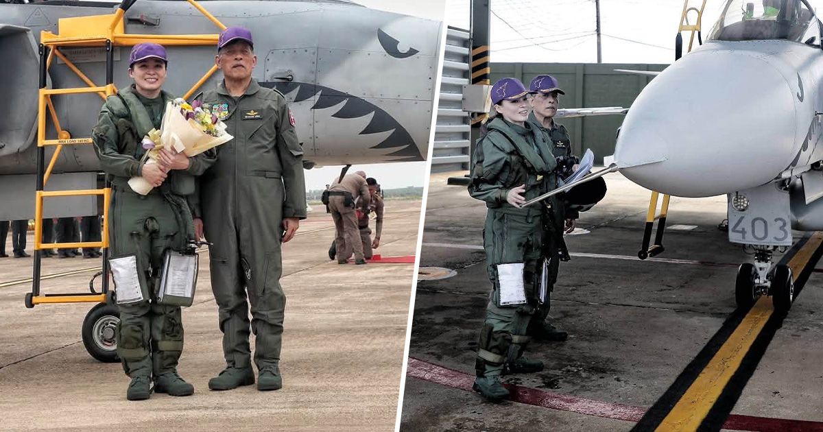 ในหลวงเสด็จฯ ทอดพระเนตร พระราชินี ทรงทำการบินเดี่ยว "กริพเพน" ครั้งแรก