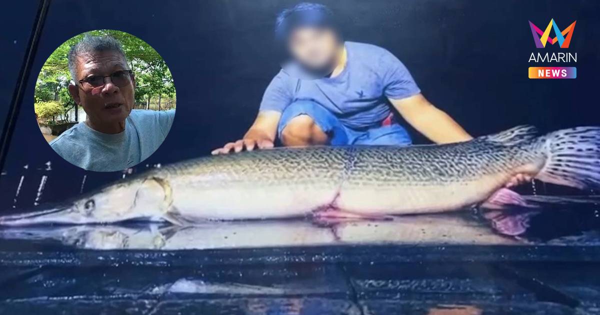 น้ำท่วมบึงสำราญอ่วม!ปลาจระเข้ยักษ์หลุดบ่อ 300 ตัว-ชาวบ้านหวั่นอันตราย