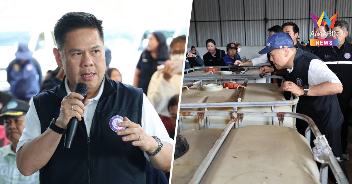 "วราวุธ"ลงปราจีนฯ ตามแก้คราบน้ำมันรั่ว สั่งเยียวยาชาวบ้าน-ห้ามแกล้งใคร