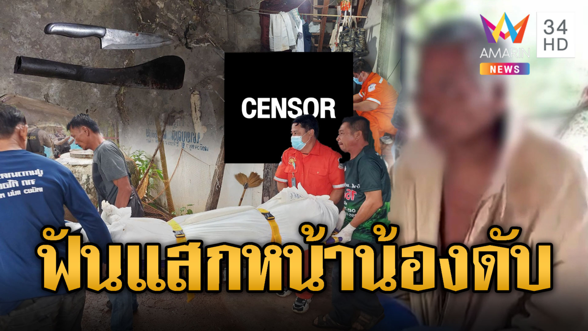 พี่ชายป่วยจิตฉุนมีปากเสียงน้อง คว้ามีดฟันแสกหน้าดับ