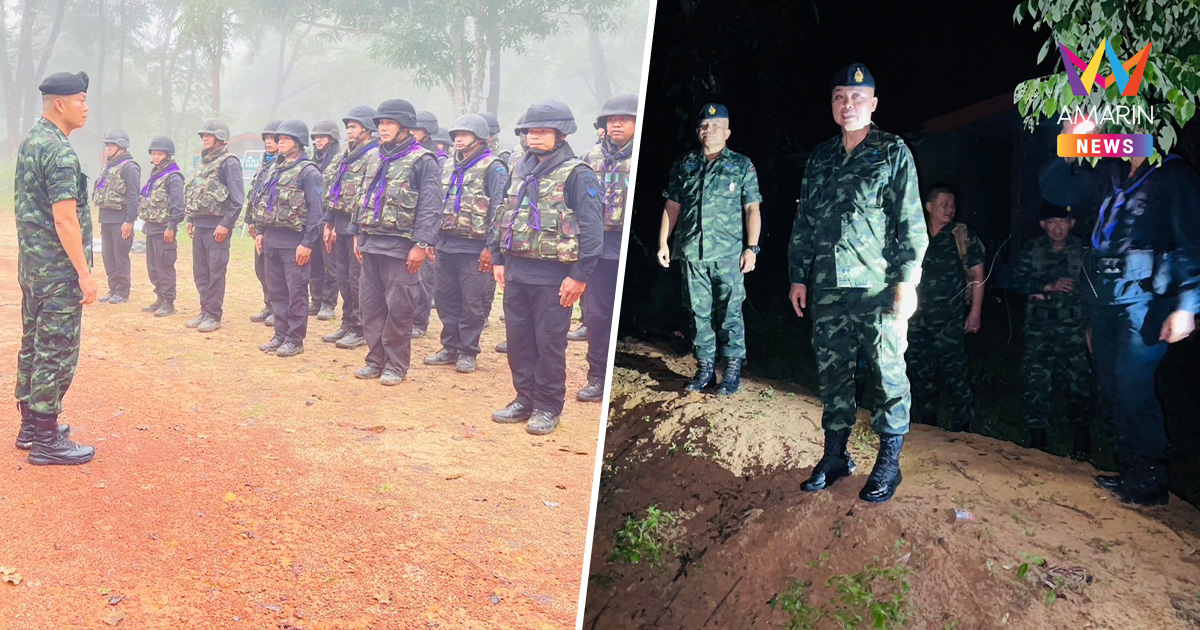 มทภ.2 ค้างคืนฐานช่องบก ปลุกขวัญ-กำลังใจกำลังพลชายแดนไทย-เขมร