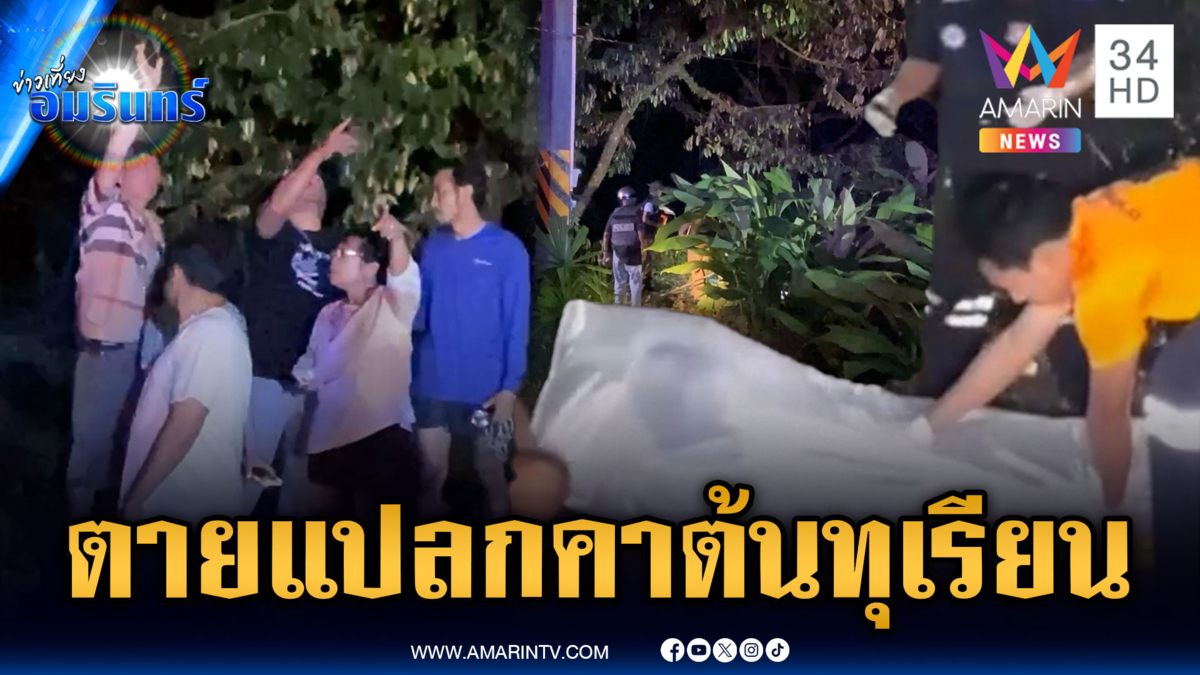 น้องชายปีนตัดกิ่งทุเรียน พลาดถูกไฟฟ้าแรงสูงชอร์ตดับ
