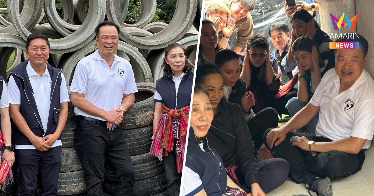อนุทิน นำทีมภูมิใจไทยมอบท่อ–ยาง ทำหลุมหลบภัยให้โรงเรียน 38 แห่ง