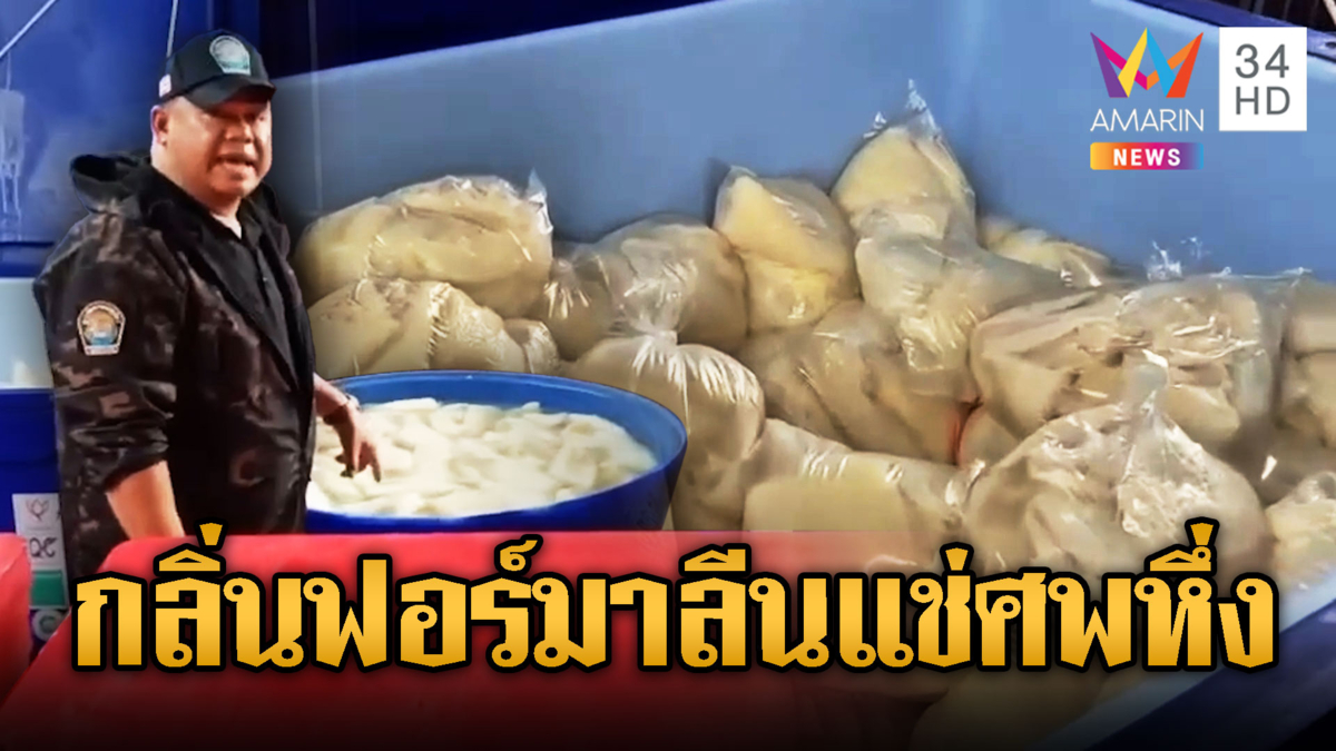บุกทลายห้องเย็นยึดเนื้อเถื่อน 41 ตัน แช่ฟอร์มาลีน