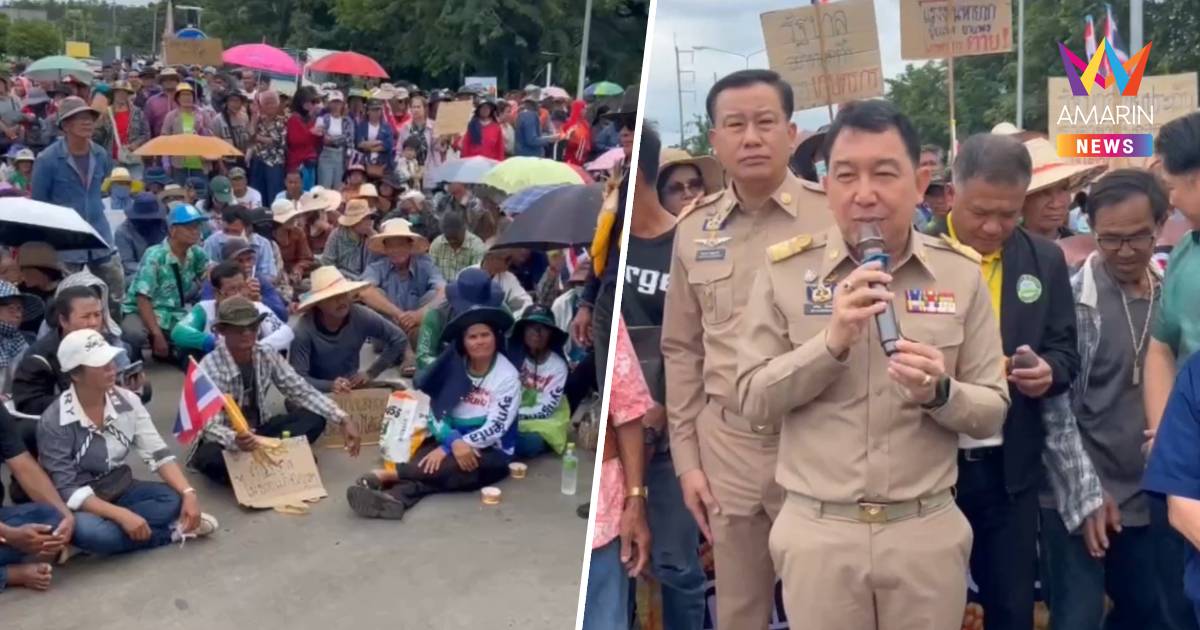 เกษตรกรปลูกข้าวโพดนับพันฮือ ปิดถนนหมายเลข21สายสระบุรี จี้แก้ราคาตกต่ำ