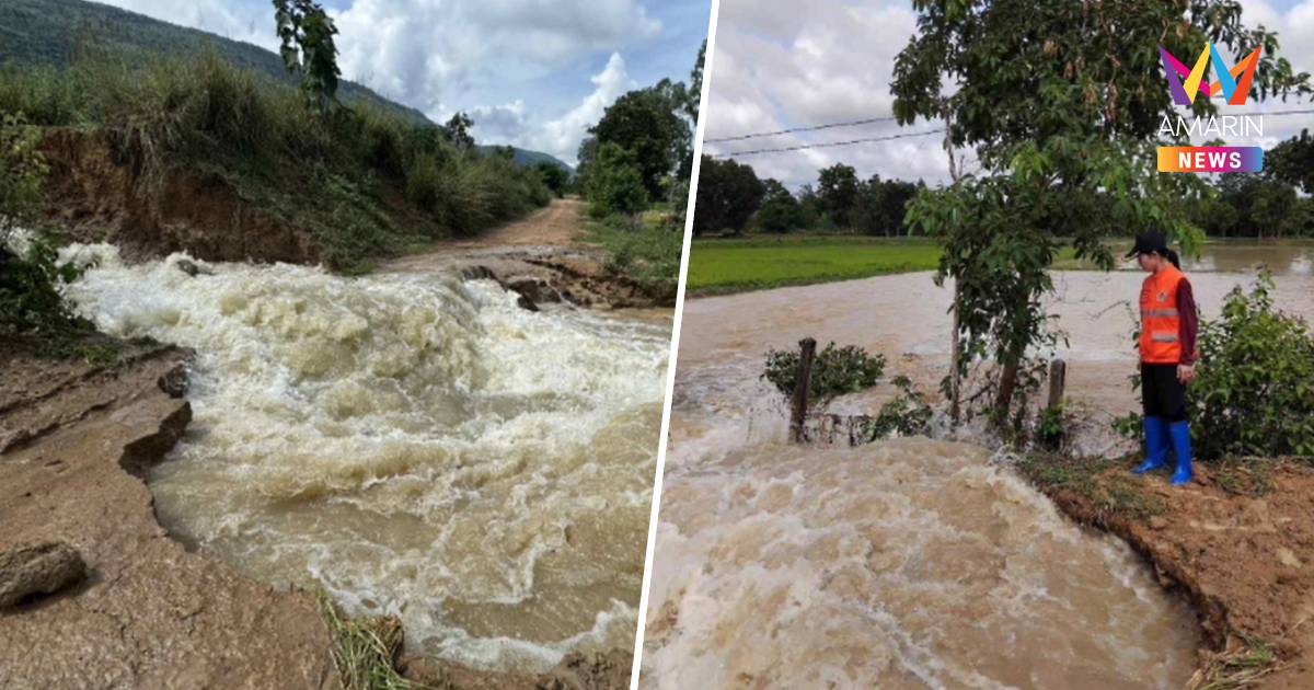 ชัยภูมิฝนกระหน่ำ! ซัดฝายแตกท่วมพื้นที่เกษตรชาวบ้าน กว่า500ไร่