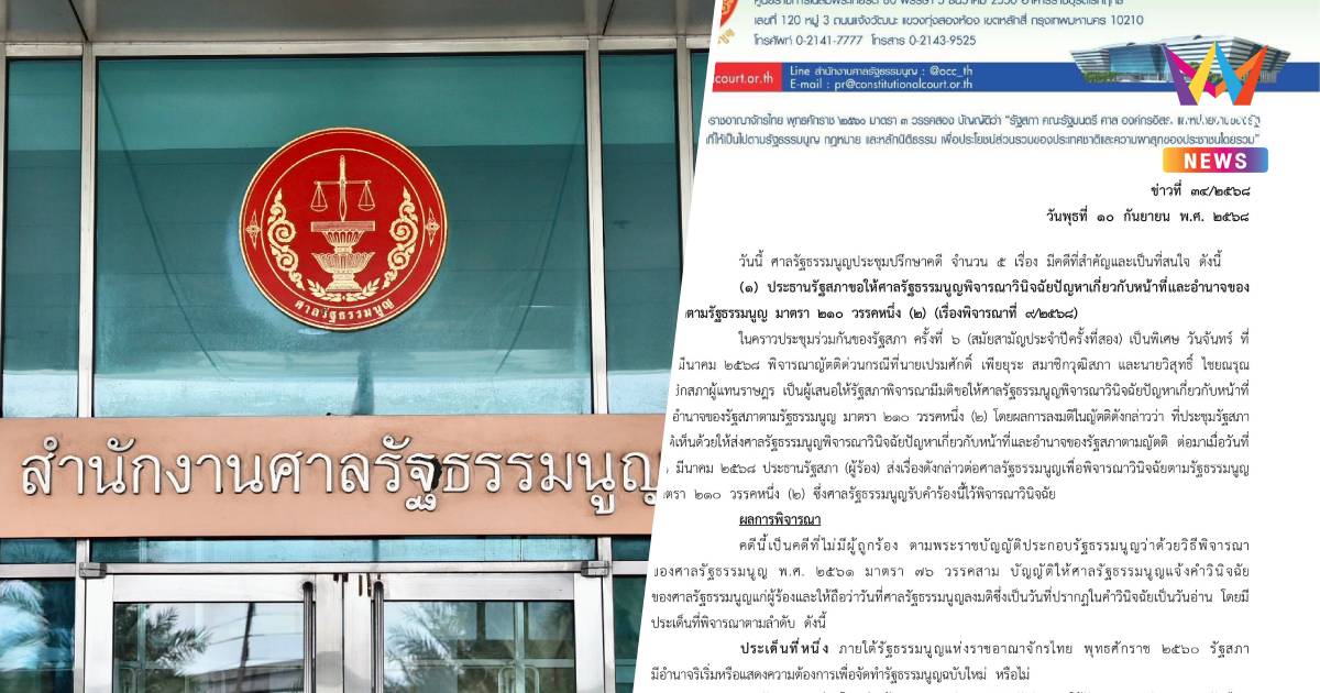 ศาลรัฐธรรมนูญชี้สภามีอำนาจแก้รธน. ให้ทำประชามติ 3 ครั้ง 1-2 รวมกันได้