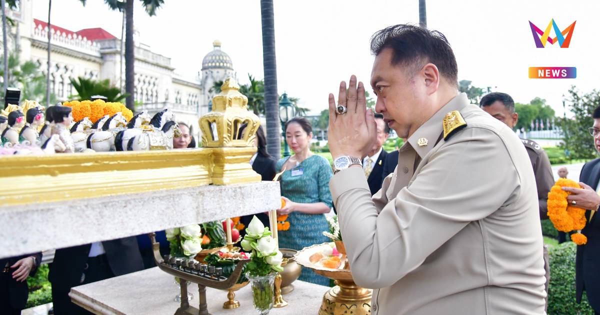 "สุชาติ" ถือฤกษ์งามยามดี สักการะสิ่งศักดิ์สิทธิ์ประจำทำเนียบรัฐบาล