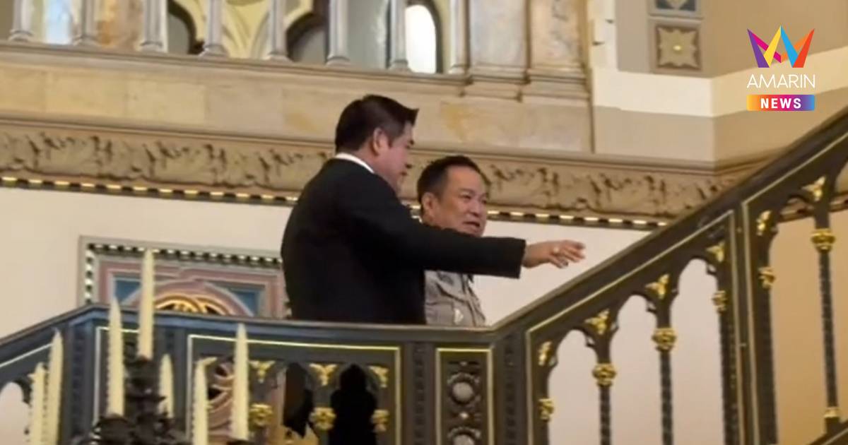 นายกฯ พา "ธรรมนัส" ไหว้นรสิงห์ หน้าระเบียงตึกไทยคู่ฟ้า