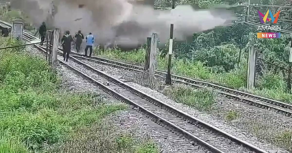 เปิดนาทีชีวิต! คนร้ายลอบบึ้มรางรถไฟระแงะ นราธิวาส ทหารพราน-อส.เจ็บ 2