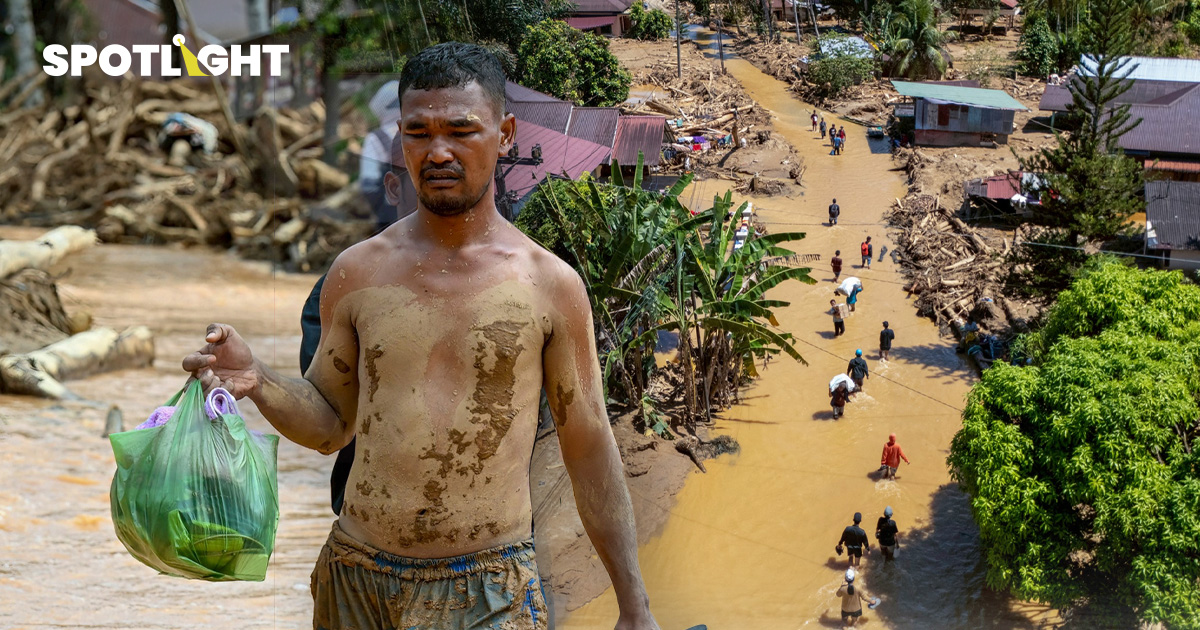 อินโดฯเจ็บหนักจากน้ำท่วม ปี68 คาดสูญ 1.32 แสนล้านบาท ดับแล้ว 744 ชีวิต