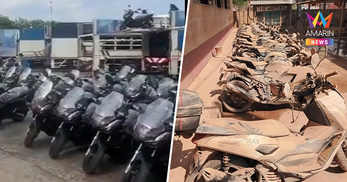 ผบ.ตร.สั่งด่วนส่ง จยย.สายตรวจ 100 คันไป สภ.หาดใหญ่ หลังน้ำท่วมมิดหมด