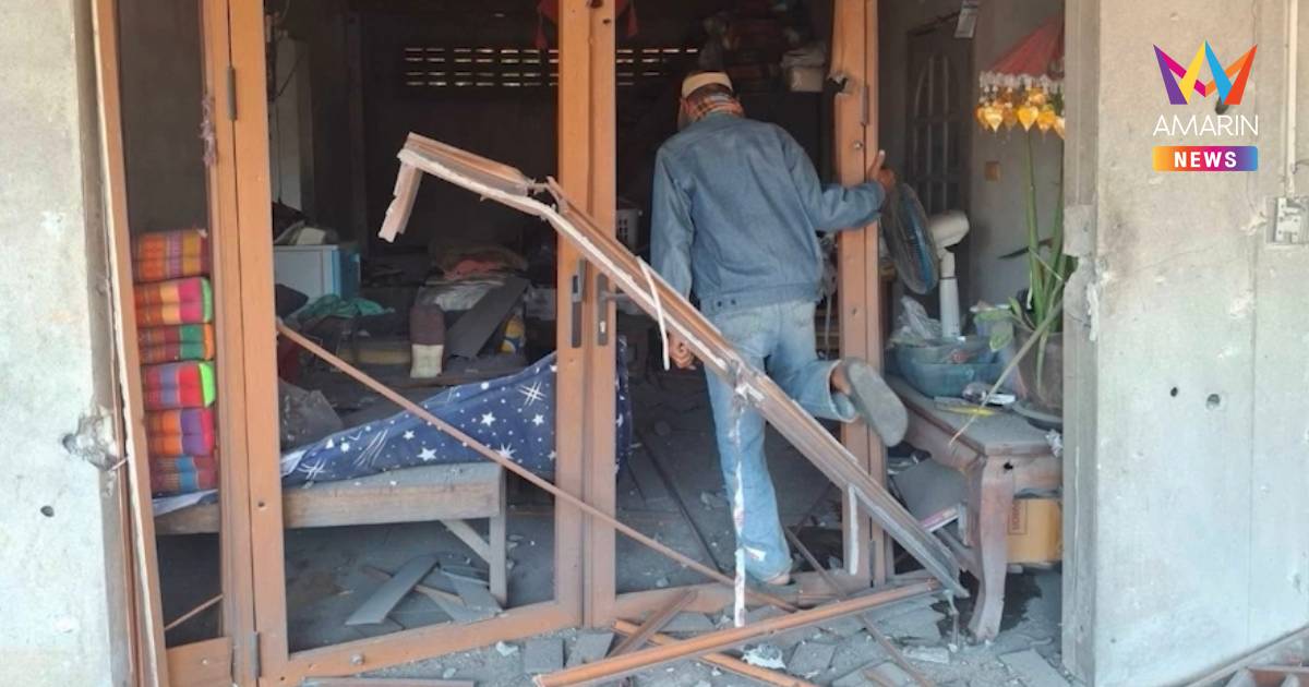 เสียงปืนดังตลอดทั้งวัน เขมรระดมยิงจรวดBM-21 ใส่พื้นที่ช่องกร่างหลายชุด