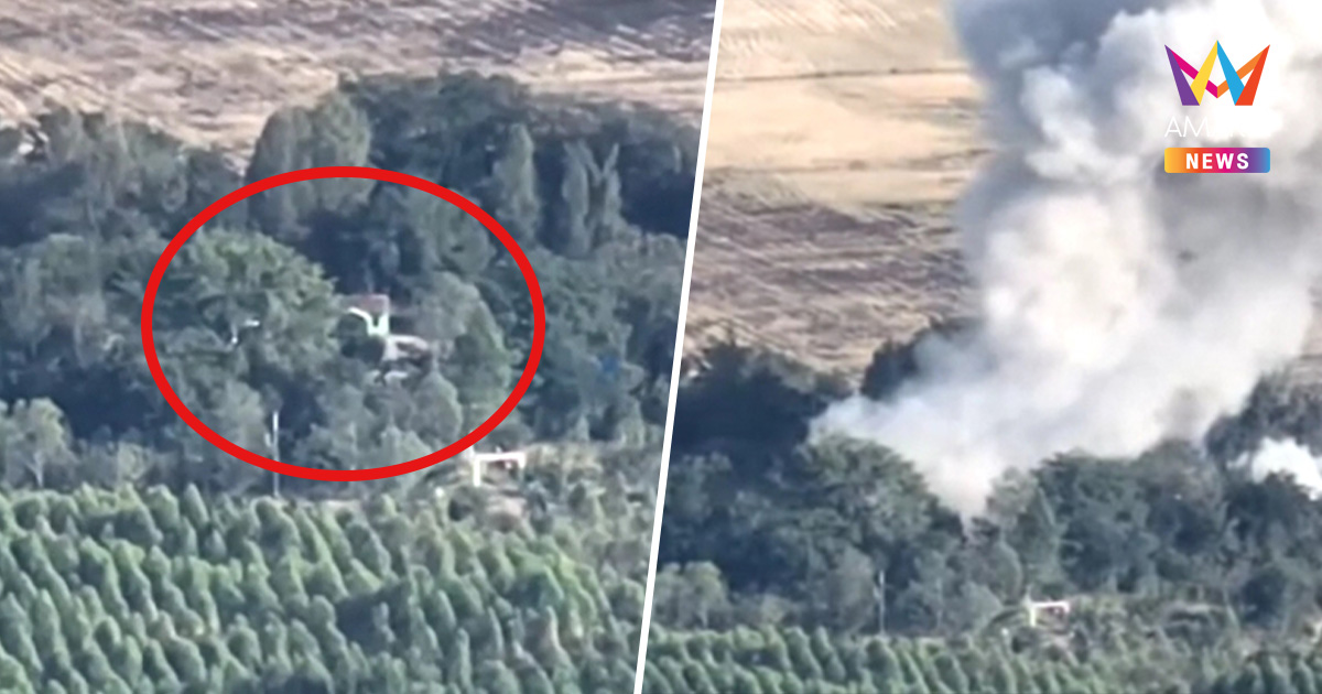 แม่นเว่อร์! ทัพฟ้า ส่ง "กริพเพน" หย่อนไข่ ฐานทหาร-คลังกระสุนเขมรเละ