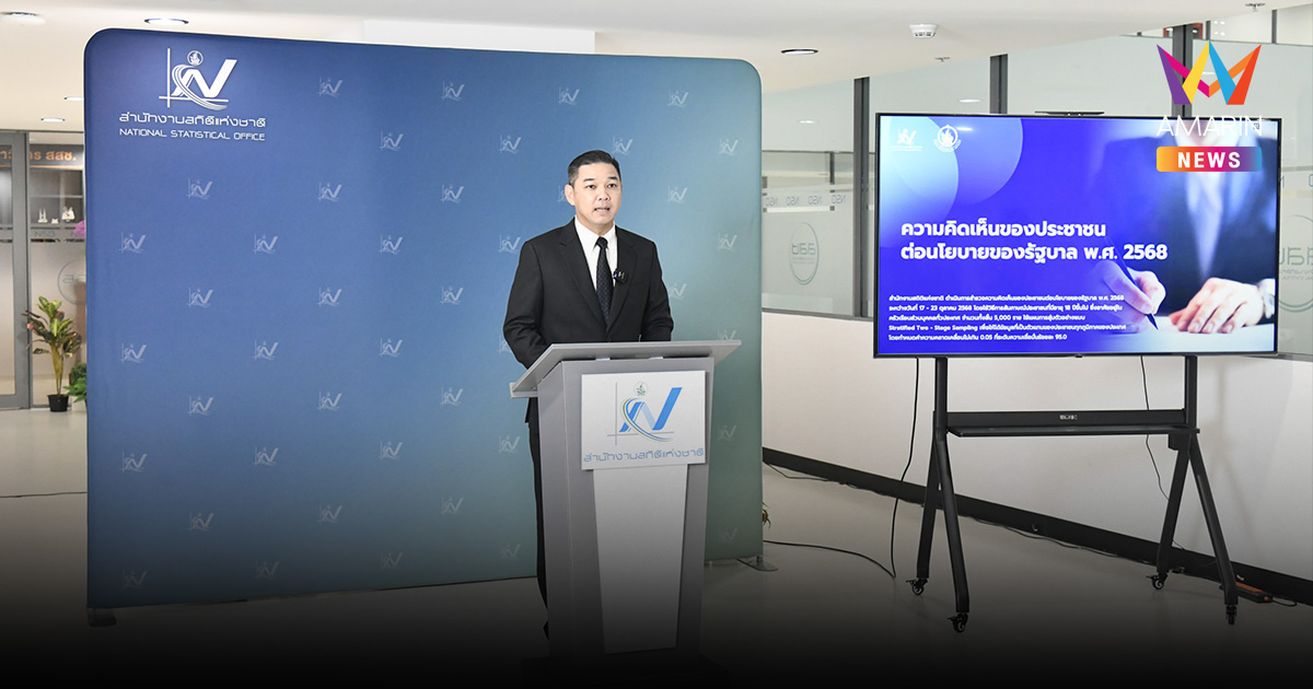 สถิติฯ ชี้ ประชาชนคาดหวัง รัฐบาลอนุทิน ลดค่าครองชีพ/ควบคุมราคาสินค้าอุปโภค - บริโภค มากที่สุด
