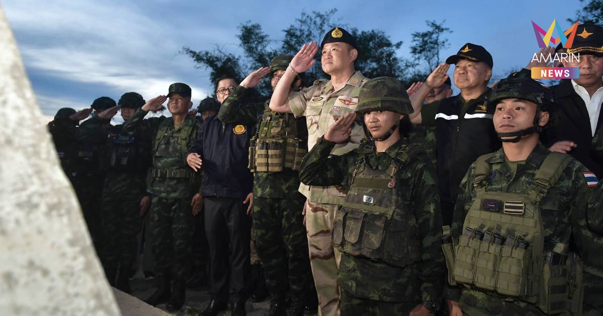 “อนุทิน” ขึ้นร้องเพลงชาติ-เยี่ยมแนวหน้า “ภูมะเขือ”