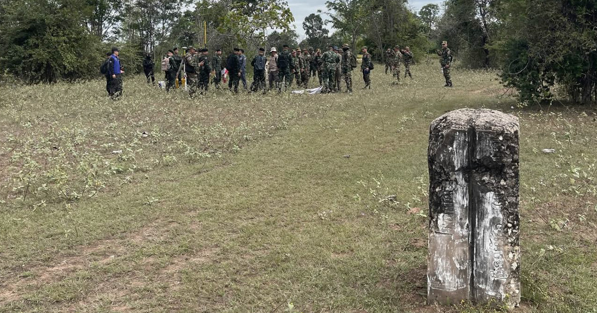 ลุยปักหมุดชายแดน! ไทย-กัมพูชาบินโดรนวันแรกเก็บภาพรังวัดได้ 8 จุด