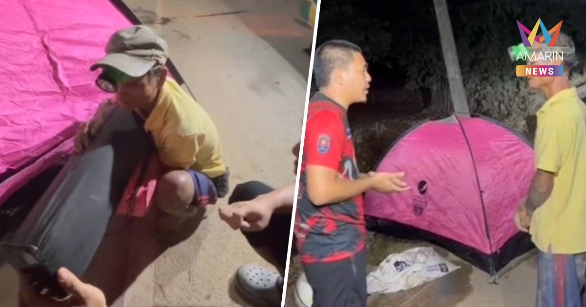 น้ำท่วมซัดบ้านพังทั้งหลัง กางเต็นท์นอนข้างถนน