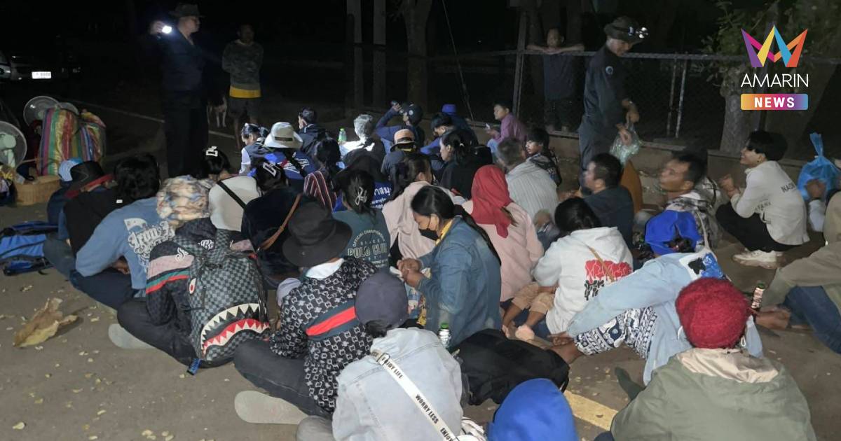 จับกุมแรงงานกัมพูชา 71 คนลักลอบเข้าไทยชายแดนโป่งน้ำร้อน