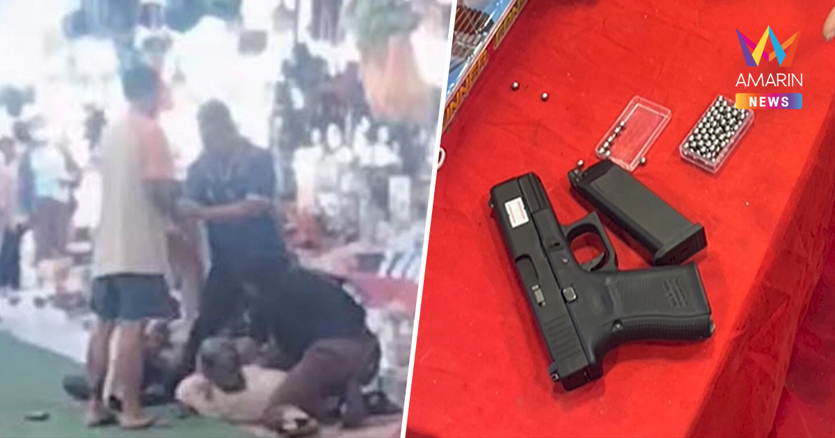 ระทึกกลางงานเจ้าพ่อพญาแล! เปิดนาทีเดือด พ่อค้าบุกยิงเจ้าของร้านเจาะหู