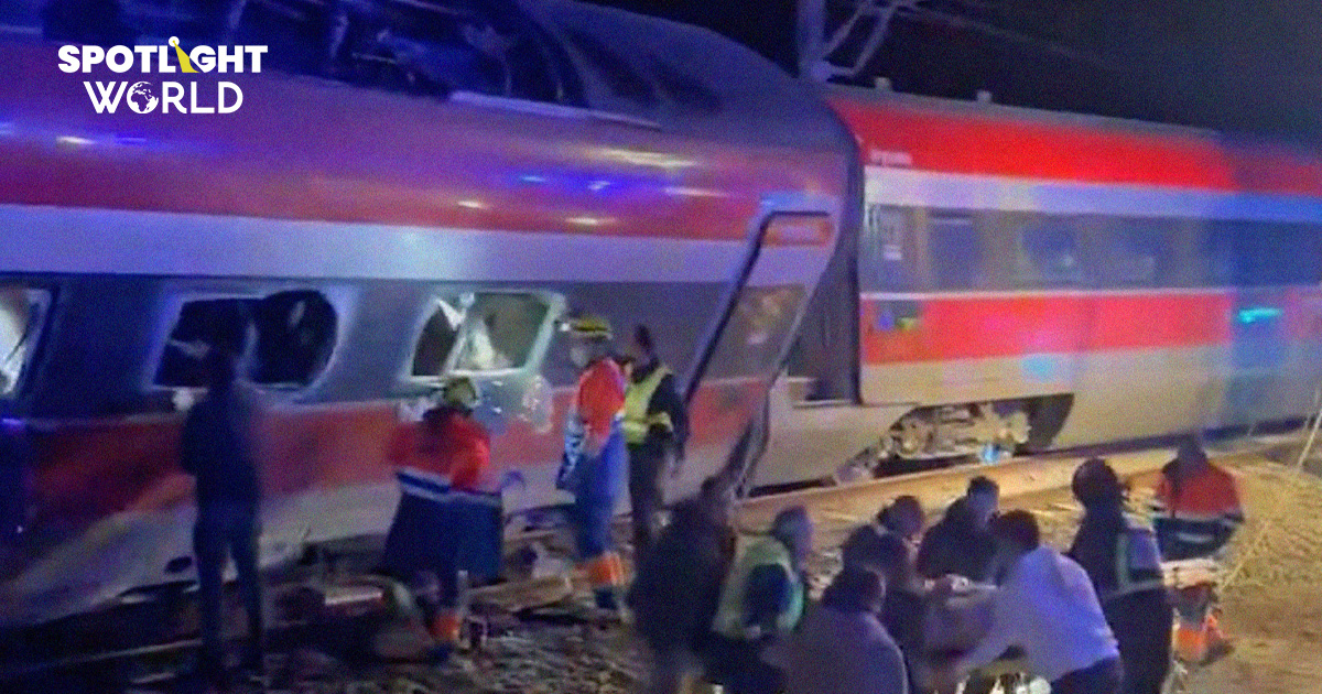 รถไฟความเร็วสูงสเปนตกราง พุ่งข้ามรางชนขบวนสวนกัน เสียชีวิตแล้ว 21