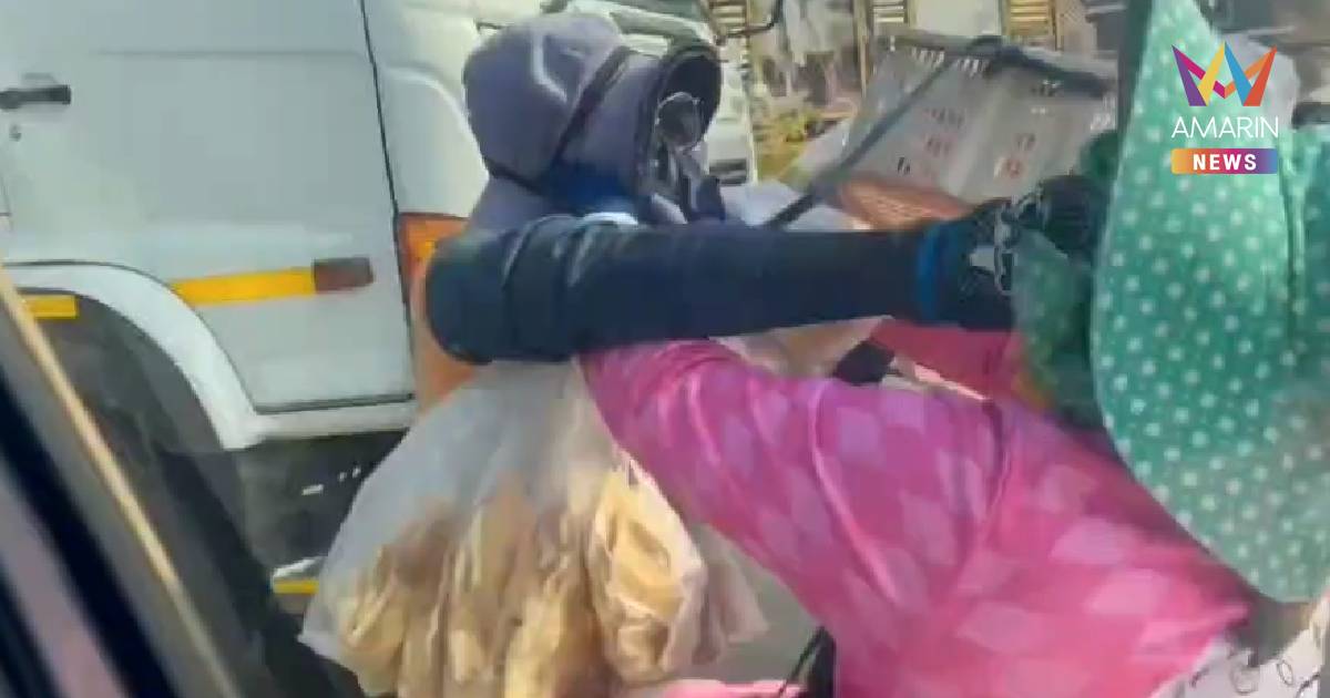 ที่แท้คอนเทนต์หยุมหัว คลิปแม่ค้าเปิดศึกตบกันกลางสี่แยกไฟแดง