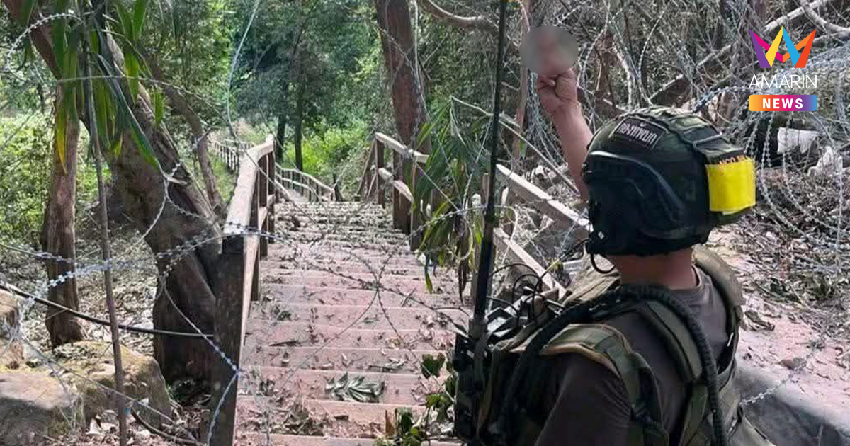 เปิดภาพบันไดไม้1,181ขั้นเจ้าปัญหา ทางขึ้นปราสาทคนา หลังไทยยึดเบ็ดเสร็จ