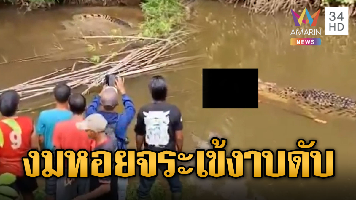 สาวลงคลองงมหอย ถูกจระเข้งาบดับสลดที่อินโดฯ