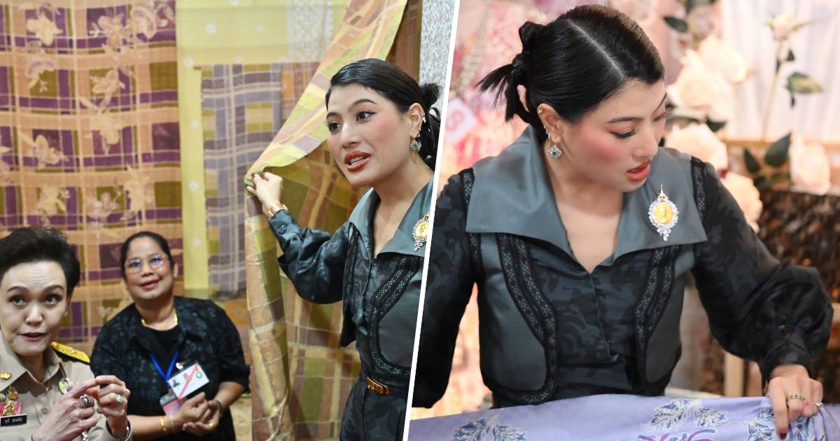 เจ้าฟ้าสิริวัณณวรี เสด็จไปทอดพระเนตรนิทรรศการภูมิปัญญาผ้าไทย ภาคใต้