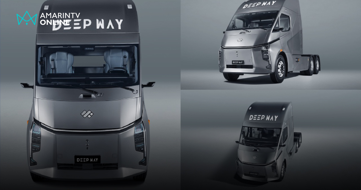 รถหัวลากไฟฟ้าอัจฉริยะรุ่นใหม่ DeepWay Star 6x4 เทคโนโลยีแบตเตอรี่ CATL